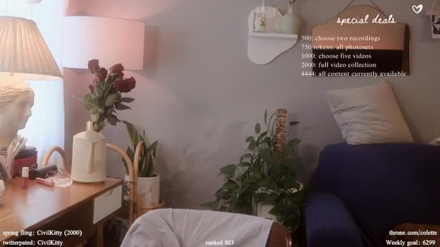 Gallery image thumbnail from Femme's myfreecams stream on, 04/18/2024, 19:08 image 1 of 20