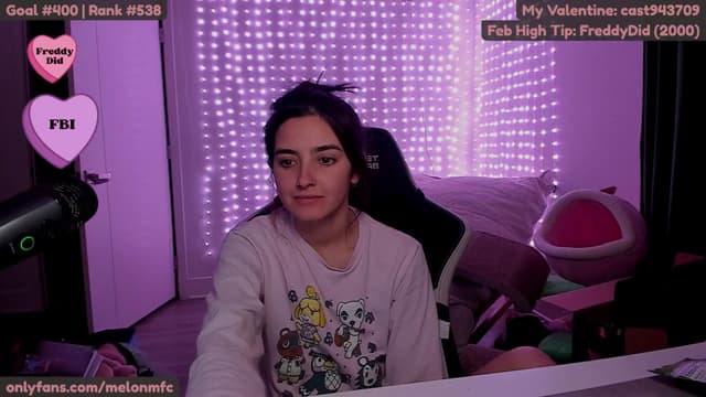 Gallery image thumbnail from Melon's myfreecams stream on, 02/24/2025, 03:22 image 12 of 20