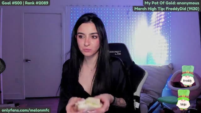 Gallery image thumbnail from Melon's myfreecams stream on, 03/18/2025, 03:47 image 8 of 20