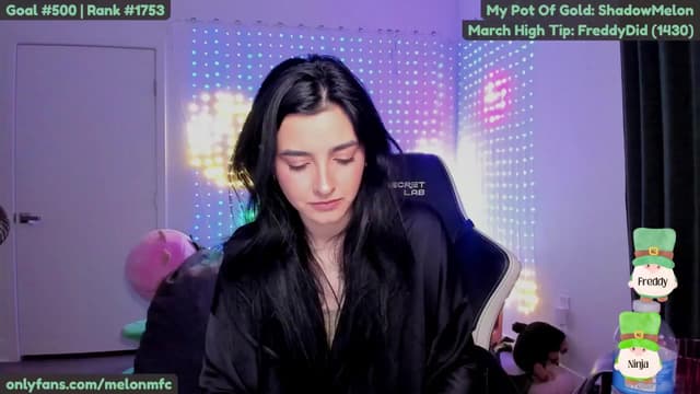 Gallery image thumbnail from Melon's myfreecams stream on, 03/19/2025, 03:07 image 9 of 20