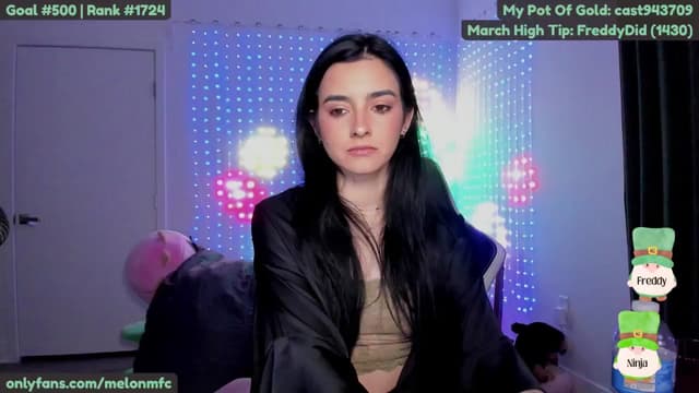 Gallery image thumbnail from Melon's myfreecams stream on, 03/19/2025, 03:07 image 15 of 20