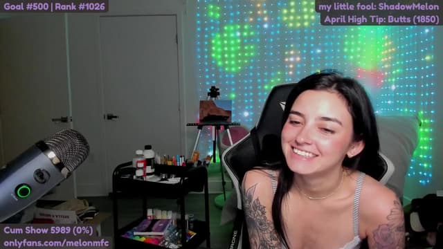 Gallery image thumbnail from Melon's myfreecams stream on, 04/22/2025, 04:03 image 3 of 20