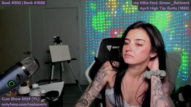 Gallery image thumbnail from Melon's myfreecams stream on, 04/22/2025, 04:03 image 5 of 20