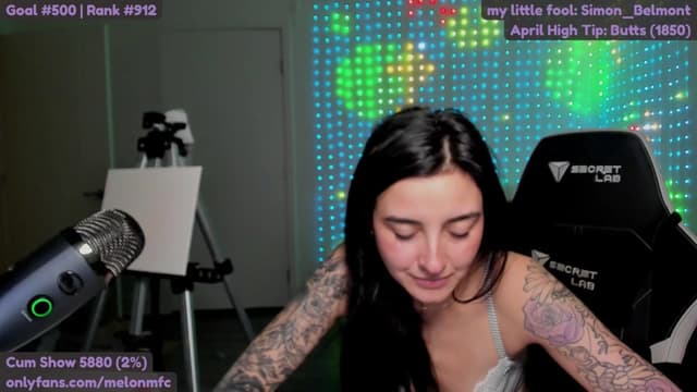 Gallery image thumbnail from Melon's myfreecams stream on, 04/22/2025, 04:03 image 9 of 20