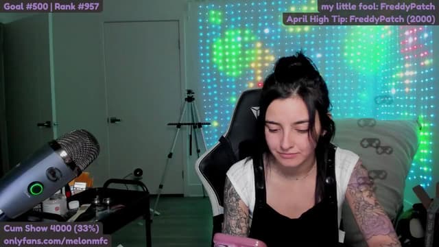 Gallery image thumbnail from Melon's myfreecams stream on, 04/27/2025, 02:18 image 15 of 20