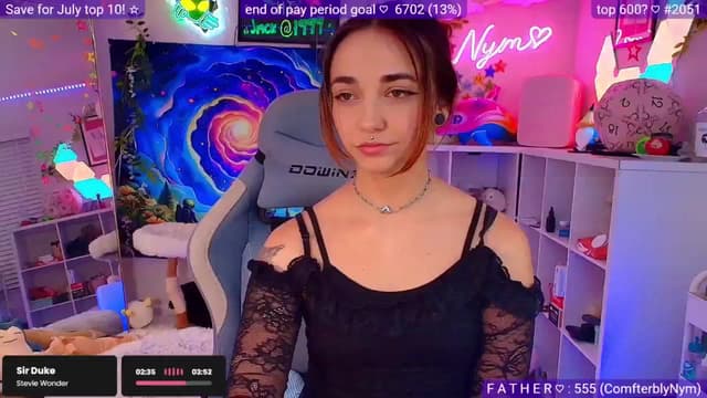 Gallery image thumbnail from Nym_x's myfreecams stream on, 06/16/2025, 04:18 image 7 of 20