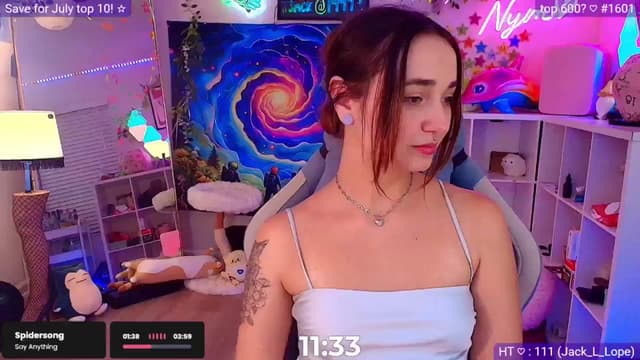 Gallery image thumbnail from Nym_x's myfreecams stream on, 06/22/2025, 04:23 image 13 of 20