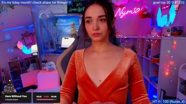 Gallery image thumbnail from Nym_x's myfreecams stream on, 12/01/2025, 08:22 image 15 of 20