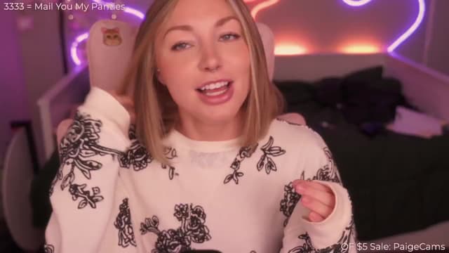 Gallery image thumbnail from Paige's myfreecams stream on, 03/31/2025, 01:55 image 1 of 20