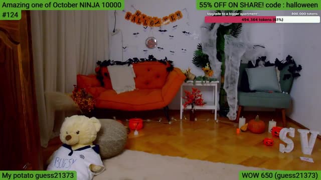 Gallery image thumbnail from SkyV_'s myfreecams stream on, 10/29/2024, 20:37 image 8 of 20