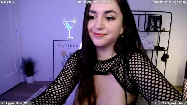 Gallery image thumbnail from AlyssaShy's myfreecams stream on, 04/03/2024, 22:15 image 14 of 20