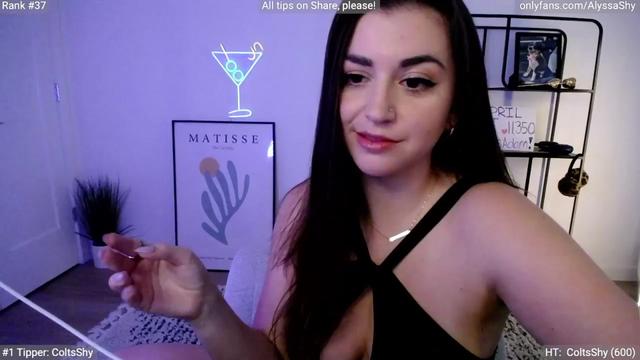 Gallery image thumbnail from AlyssaShy's myfreecams stream on, 04/12/2024, 22:27 image 15 of 20