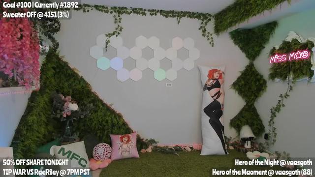 Gallery image thumbnail from MissMao's myfreecams stream on, 03/09/2024, 02:51 image 6 of 20