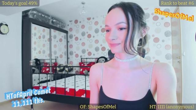 Gallery image thumbnail from ShapesOfMel's myfreecams stream on, 04/15/2024, 20:05 image 7 of 20