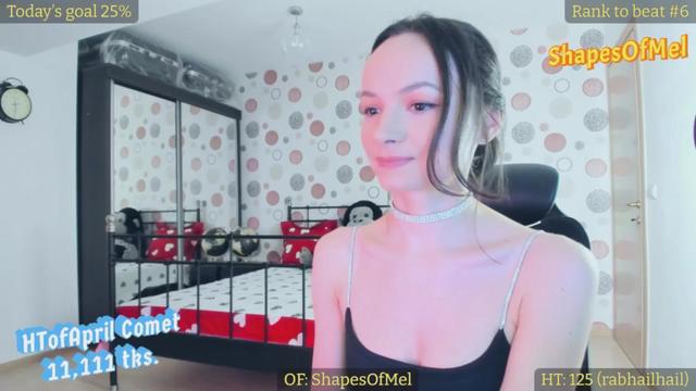 Gallery image thumbnail from ShapesOfMel's myfreecams stream on, 04/15/2024, 20:05 image 5 of 20