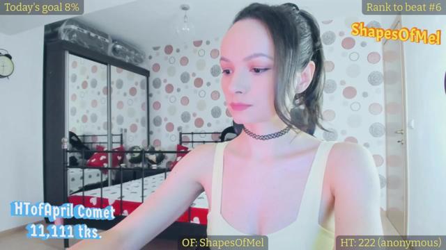 Gallery image thumbnail from ShapesOfMel's myfreecams stream on, 04/16/2024, 18:19 image 16 of 20