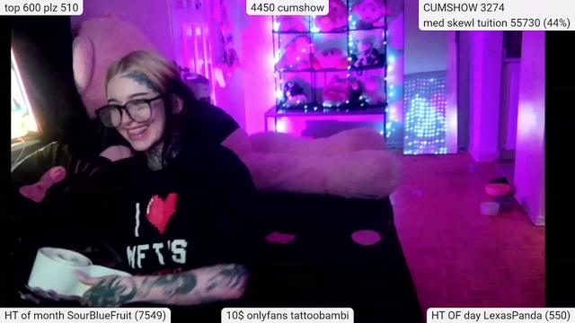 Gallery image thumbnail from Tattoobambi's myfreecams stream on, 03/12/2024, 06:08 image 9 of 20