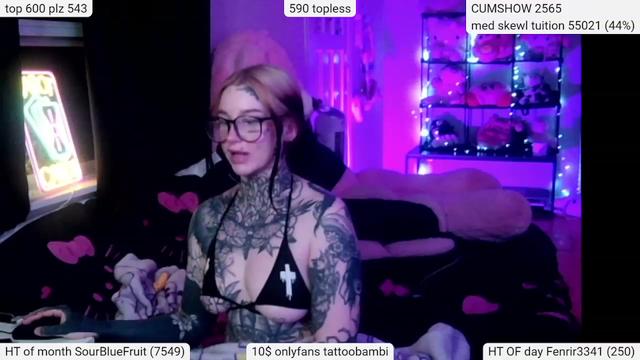 Gallery image thumbnail from Tattoobambi's myfreecams stream on, 03/14/2024, 02:23 image 19 of 20
