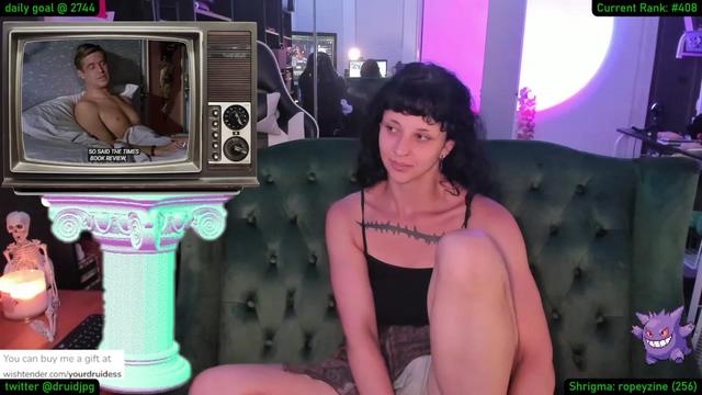 Gallery image thumbnail from YourDruidess's myfreecams stream on, 08/23/2023, 02:55 image 6 of 20