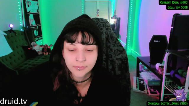 Gallery image thumbnail from druidjpg's myfreecams stream on, 03/19/2024, 05:23 image 11 of 20