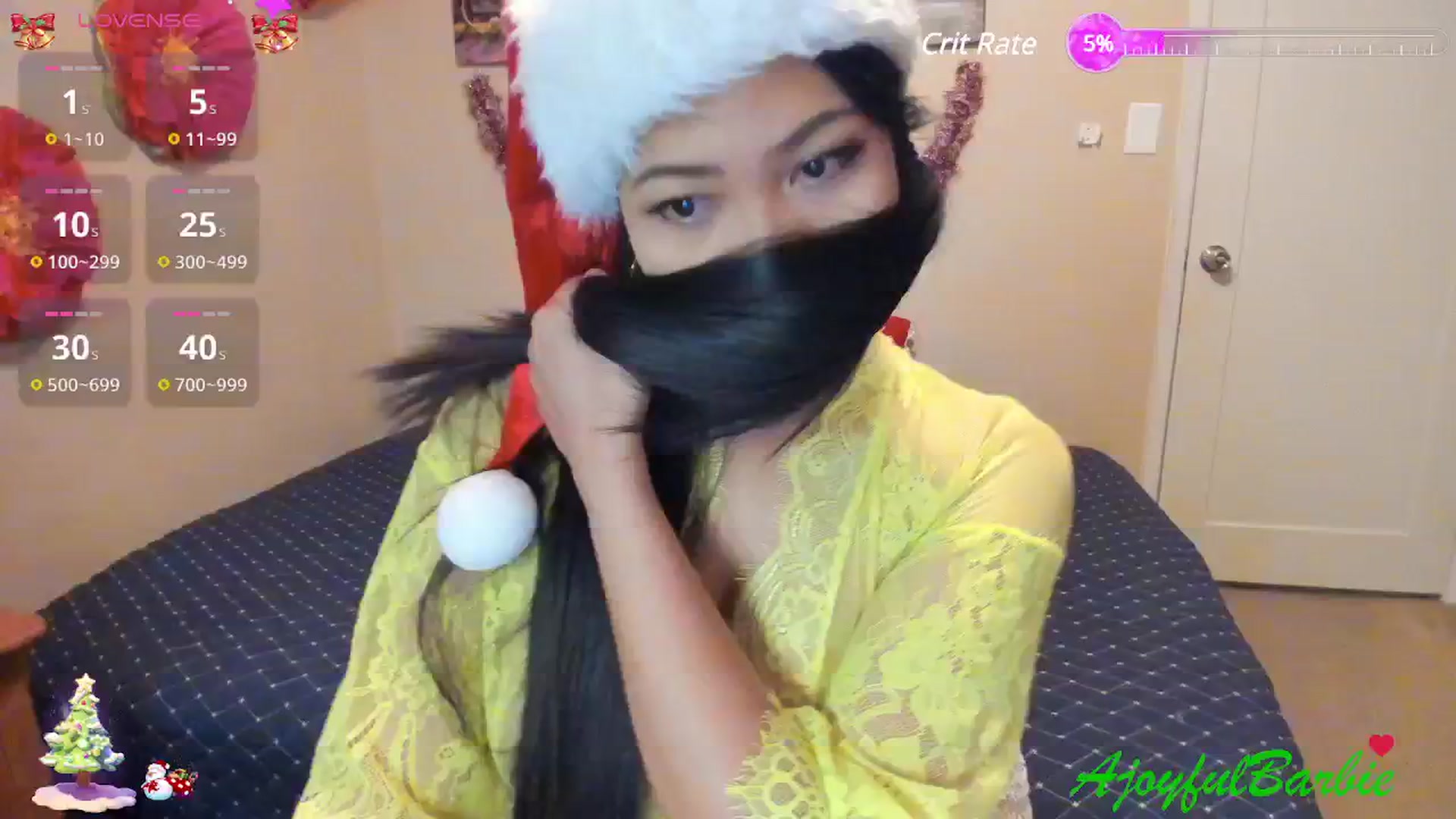 Gallery image thumbnail from AJoyfulBarbie's myfreecams stream on, 12/12/2024, 03:28 image 13 of 20