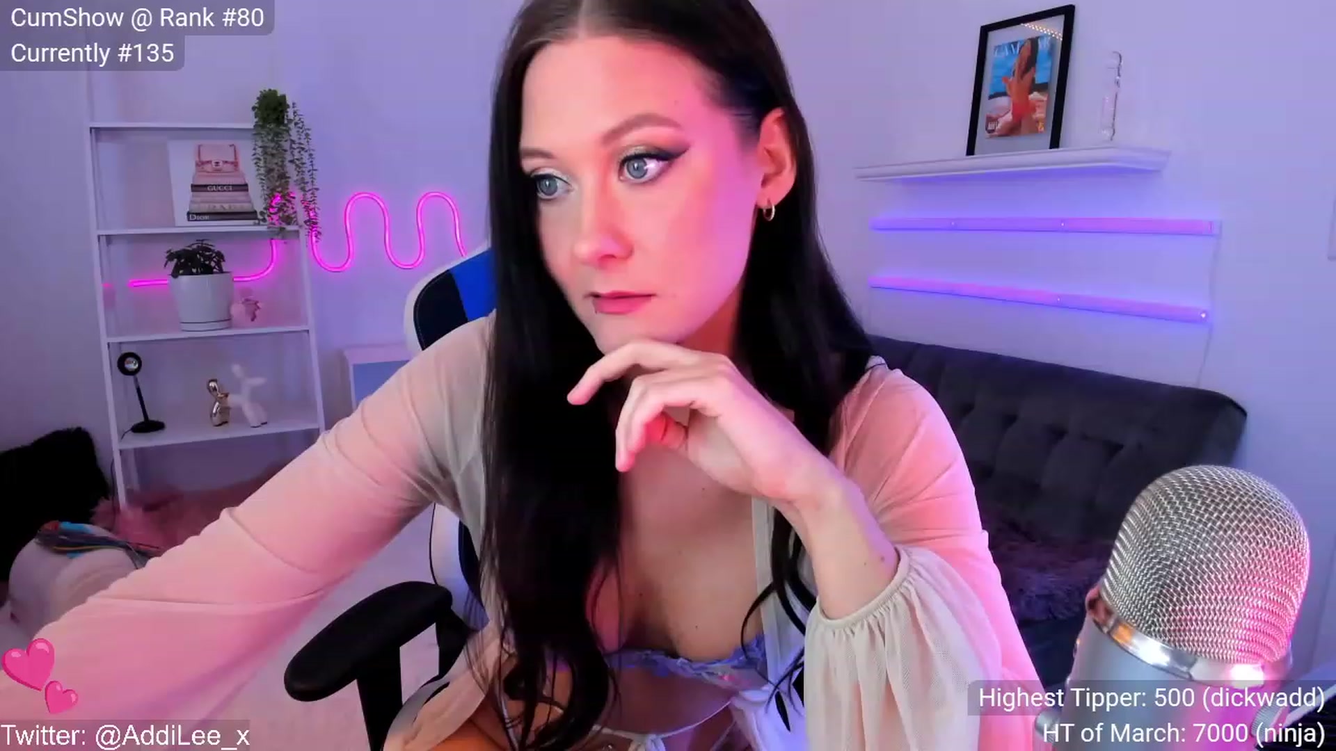 Gallery image thumbnail from AddiLee's myfreecams stream on, 03/03/2023, 22:19 image 1 of 20