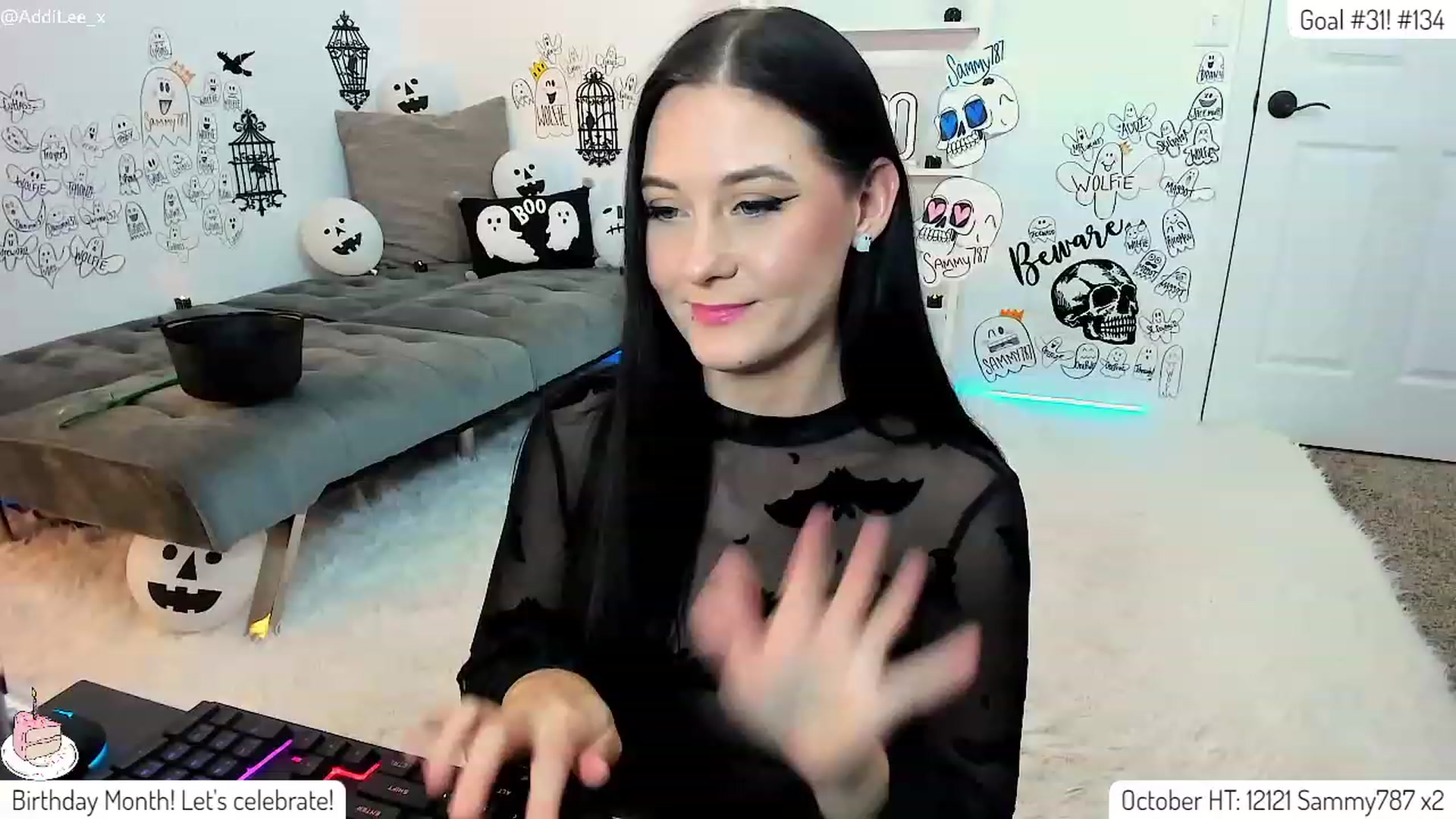 Gallery image thumbnail from AddiLee's myfreecams stream on, 10/21/2023, 20:27 image 13 of 20