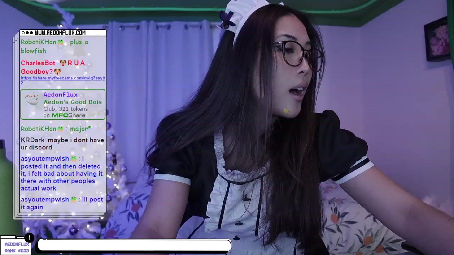 Gallery image thumbnail from AedonFlux's myfreecams stream on, 01/12/2023, 06:12 image 12 of 20