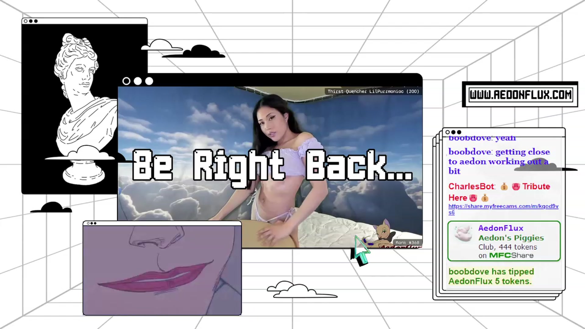 Gallery image thumbnail from AedonFlux's myfreecams stream on, 01/27/2023, 07:10 image 8 of 20