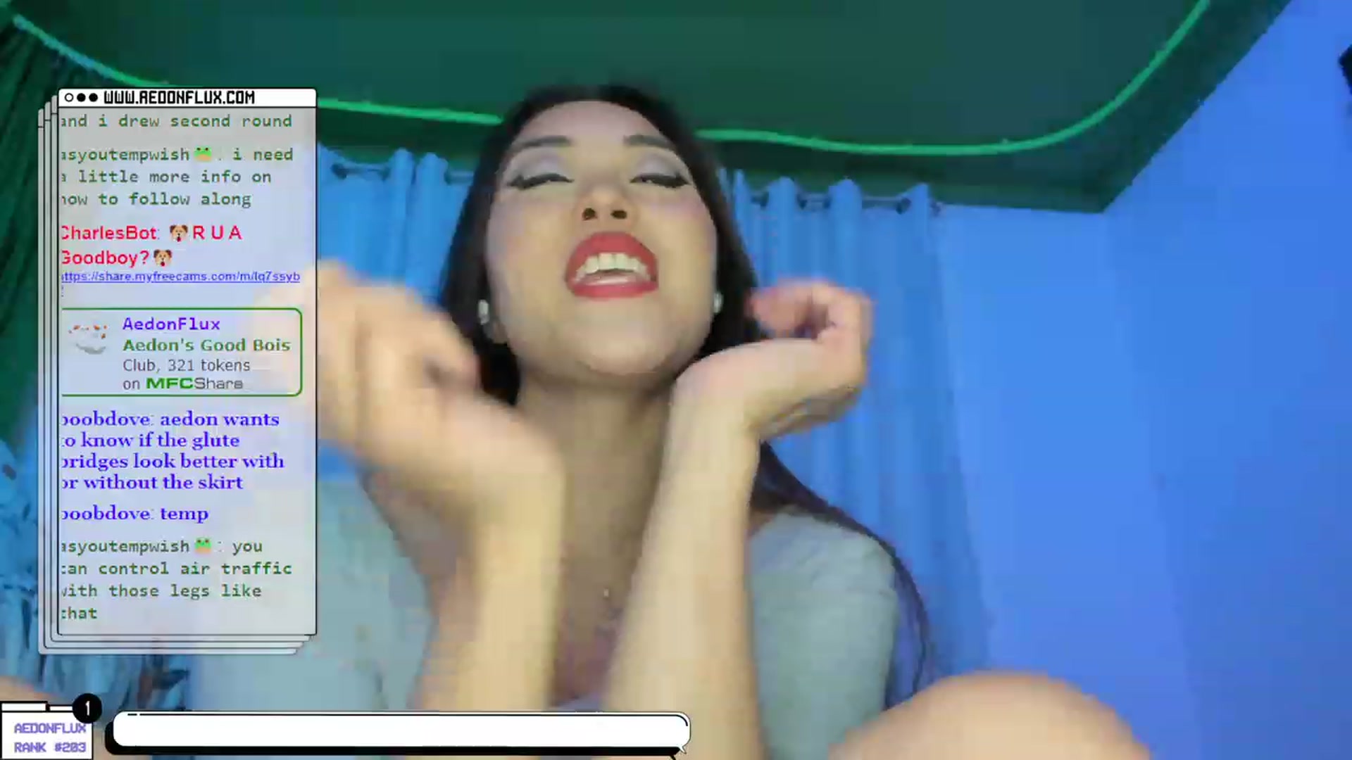 Gallery image thumbnail from AedonFlux's myfreecams stream on, 01/27/2023, 07:10 image 15 of 20