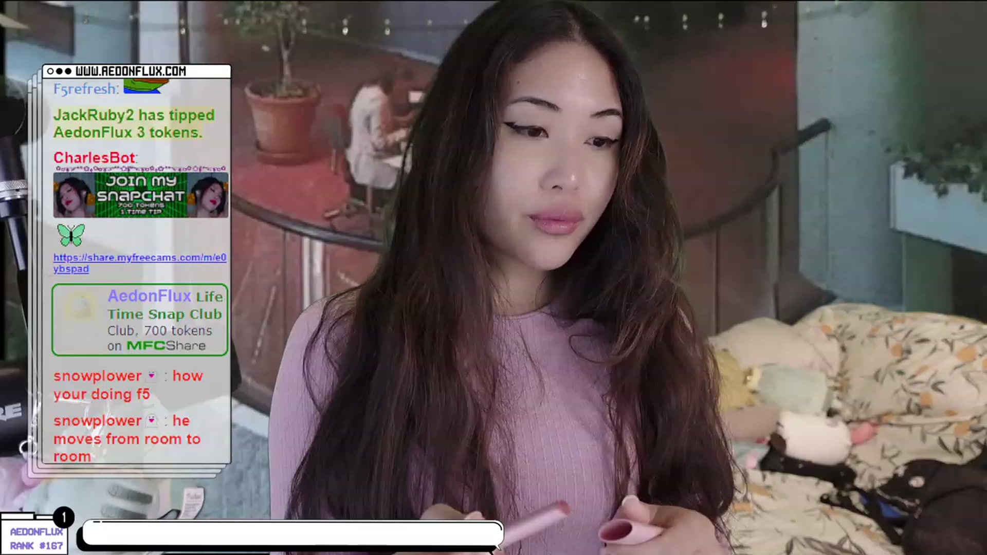 Gallery image thumbnail from AedonFlux's myfreecams stream on, 02/19/2023, 06:09 image 5 of 20