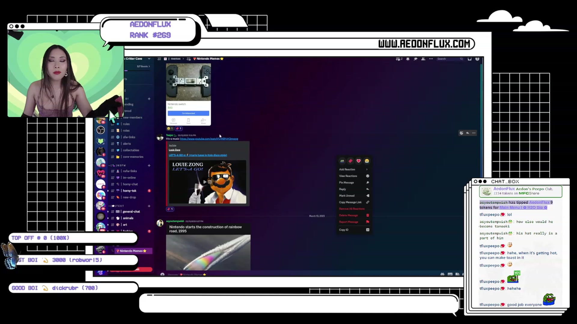 Gallery image thumbnail from AedonFlux's myfreecams stream on, 03/18/2023, 09:20 image 9 of 20