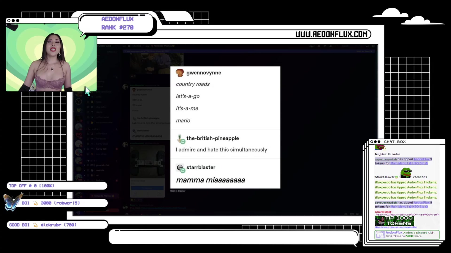 Gallery image thumbnail from AedonFlux's myfreecams stream on, 03/18/2023, 09:20 image 5 of 20