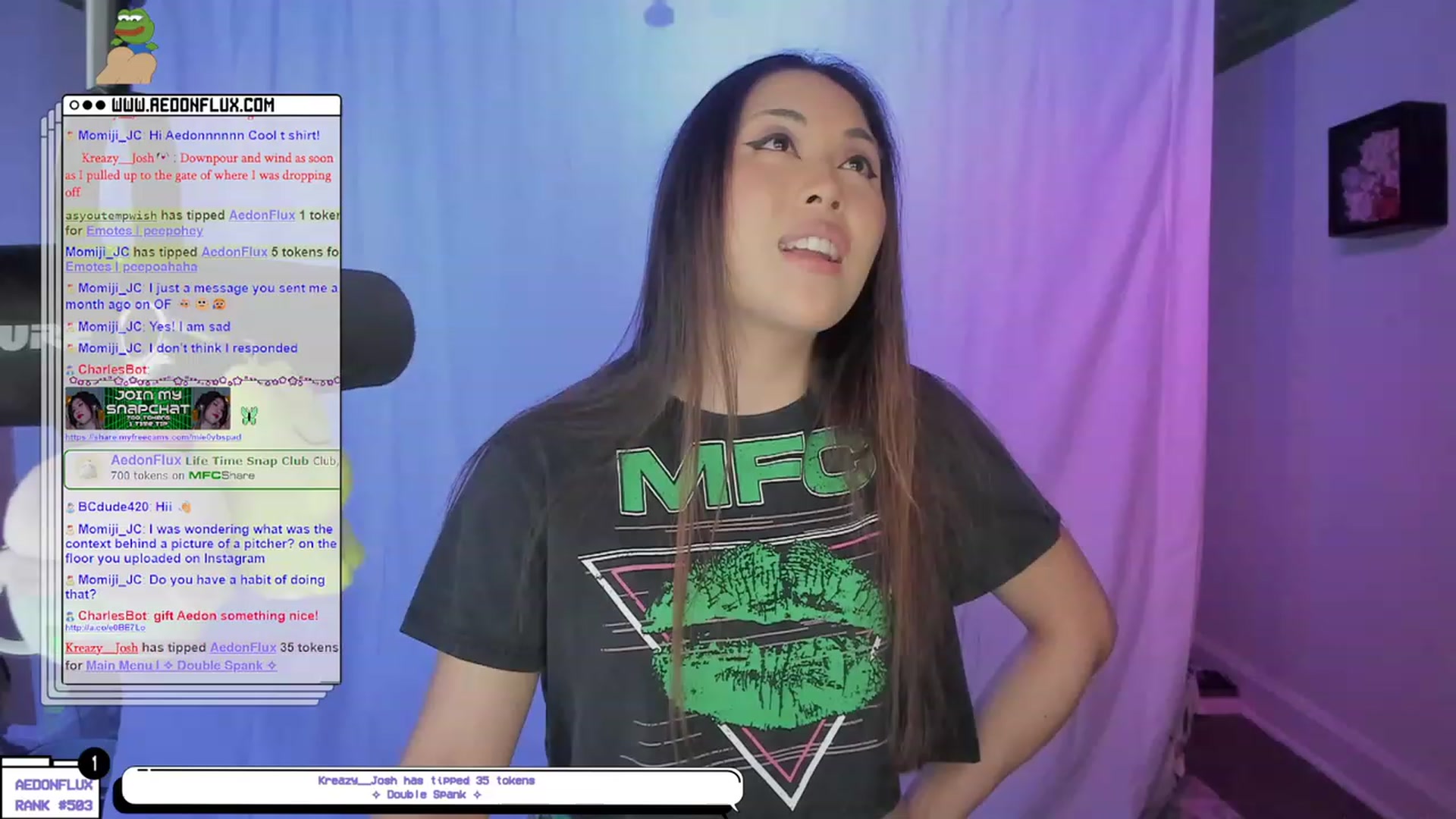 Gallery image thumbnail from AedonFlux's myfreecams stream on, 04/28/2023, 05:42 image 1 of 20
