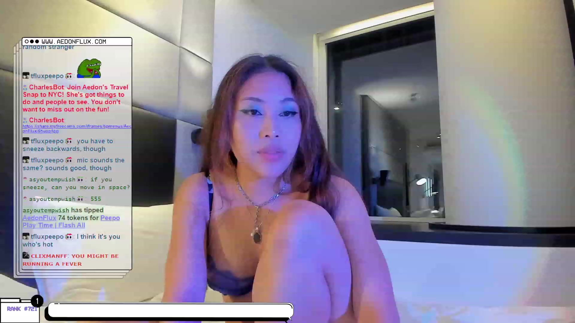 Gallery image thumbnail from AedonFlux's myfreecams stream on, 09/23/2023, 05:21 image 13 of 20