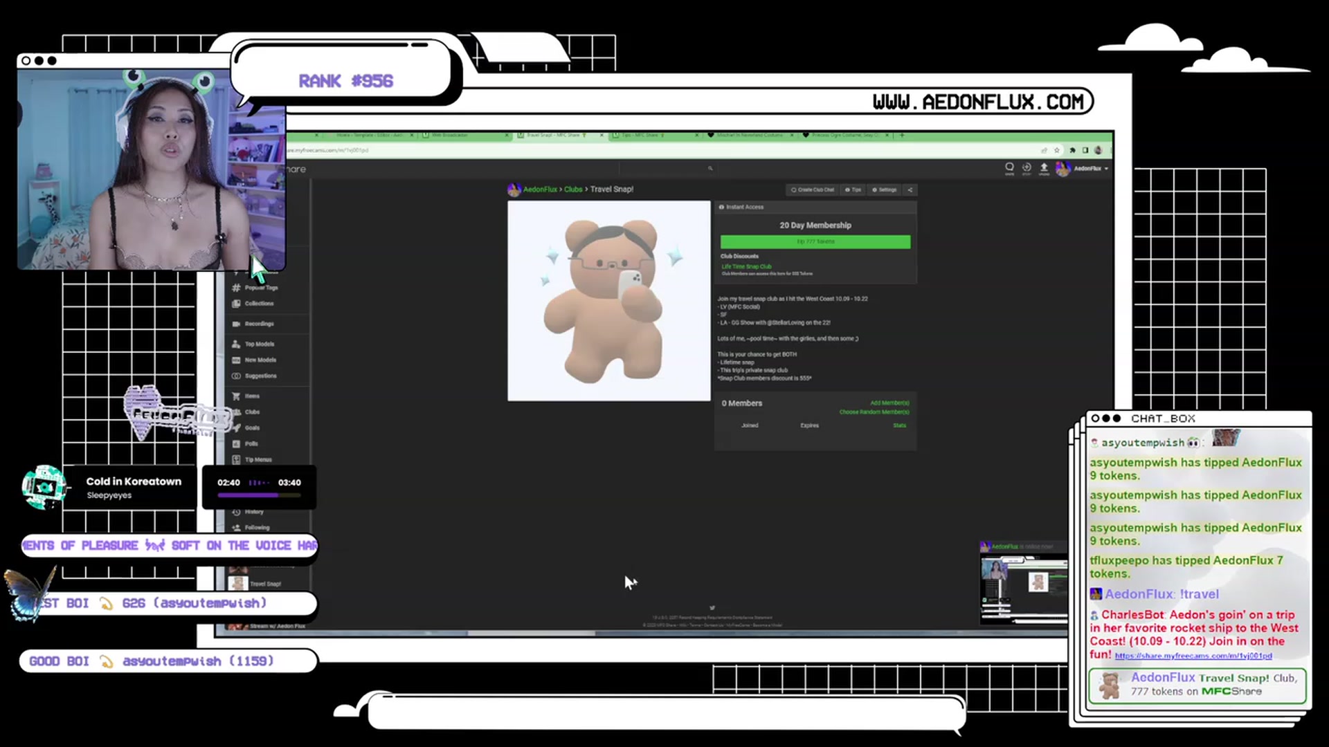Gallery image thumbnail from AedonFlux's myfreecams stream on, 10/05/2023, 07:17 image 8 of 20