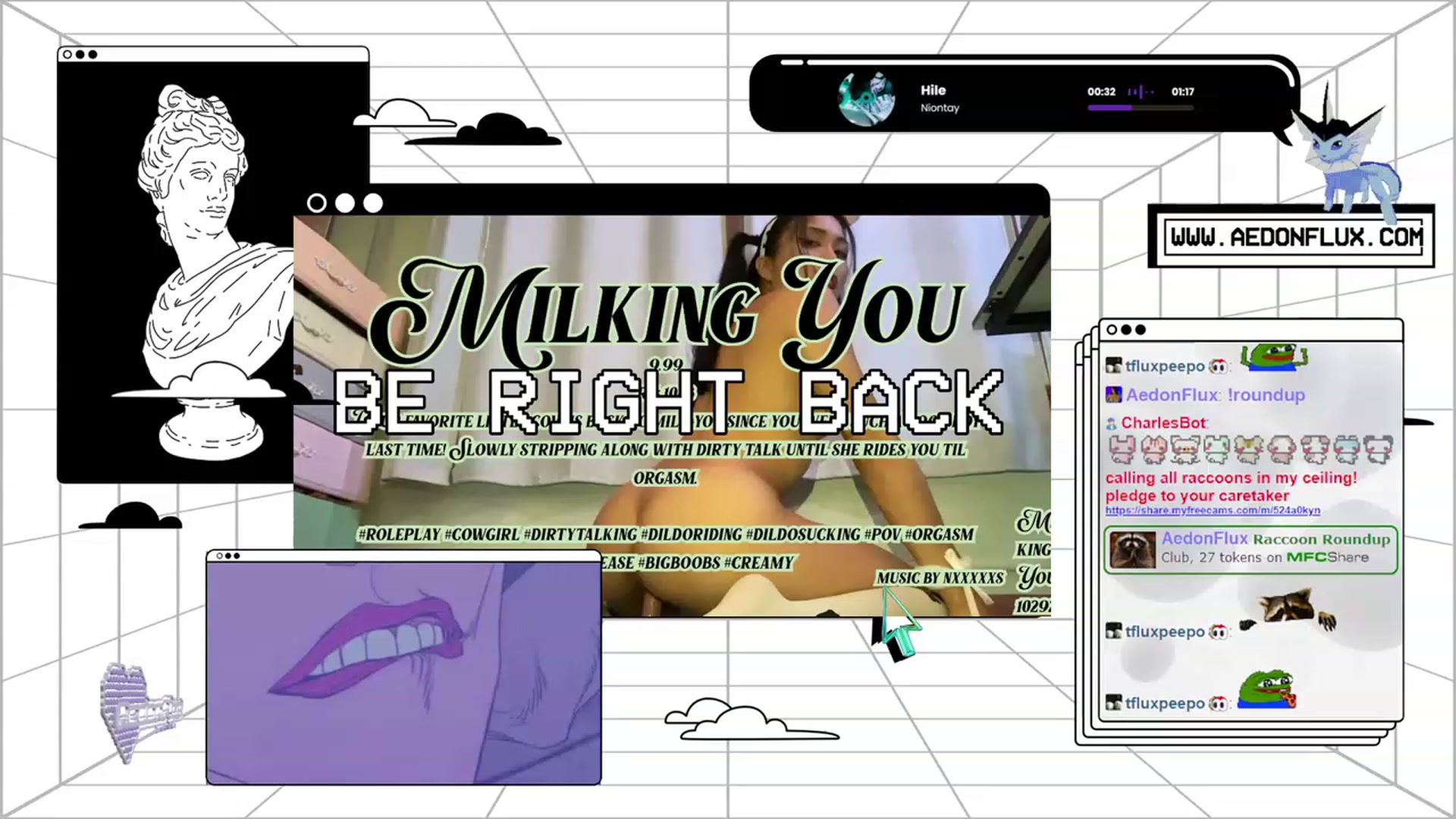 Gallery image thumbnail from AedonFlux's myfreecams stream on, 10/08/2023, 06:50 image 11 of 20