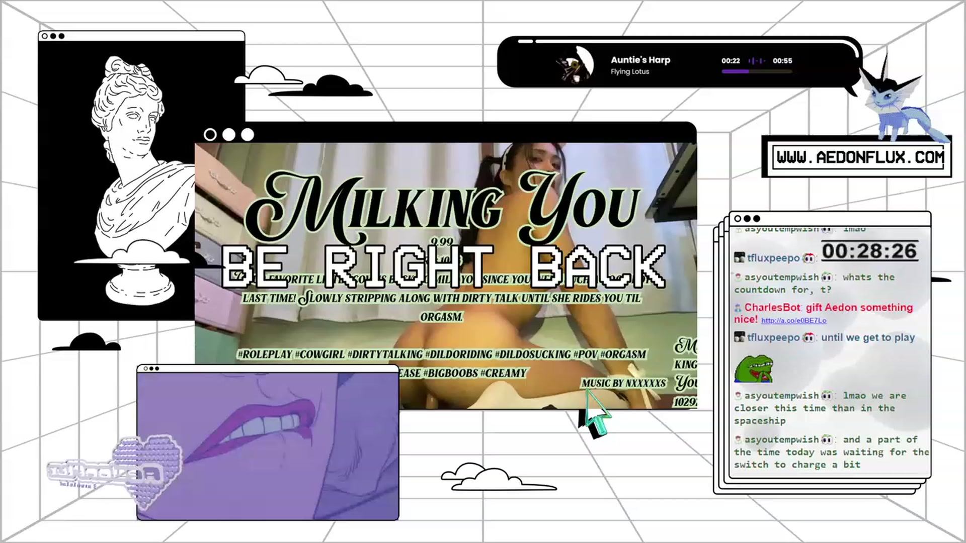 Gallery image thumbnail from AedonFlux's myfreecams stream on, 10/19/2023, 07:21 image 8 of 20