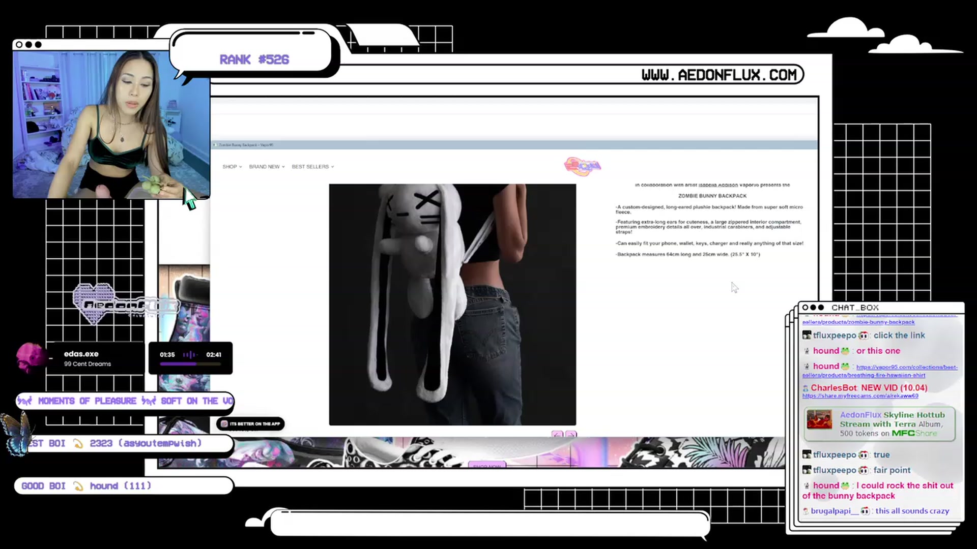 Gallery image thumbnail from AedonFlux's myfreecams stream on, 10/29/2023, 07:07 image 10 of 20