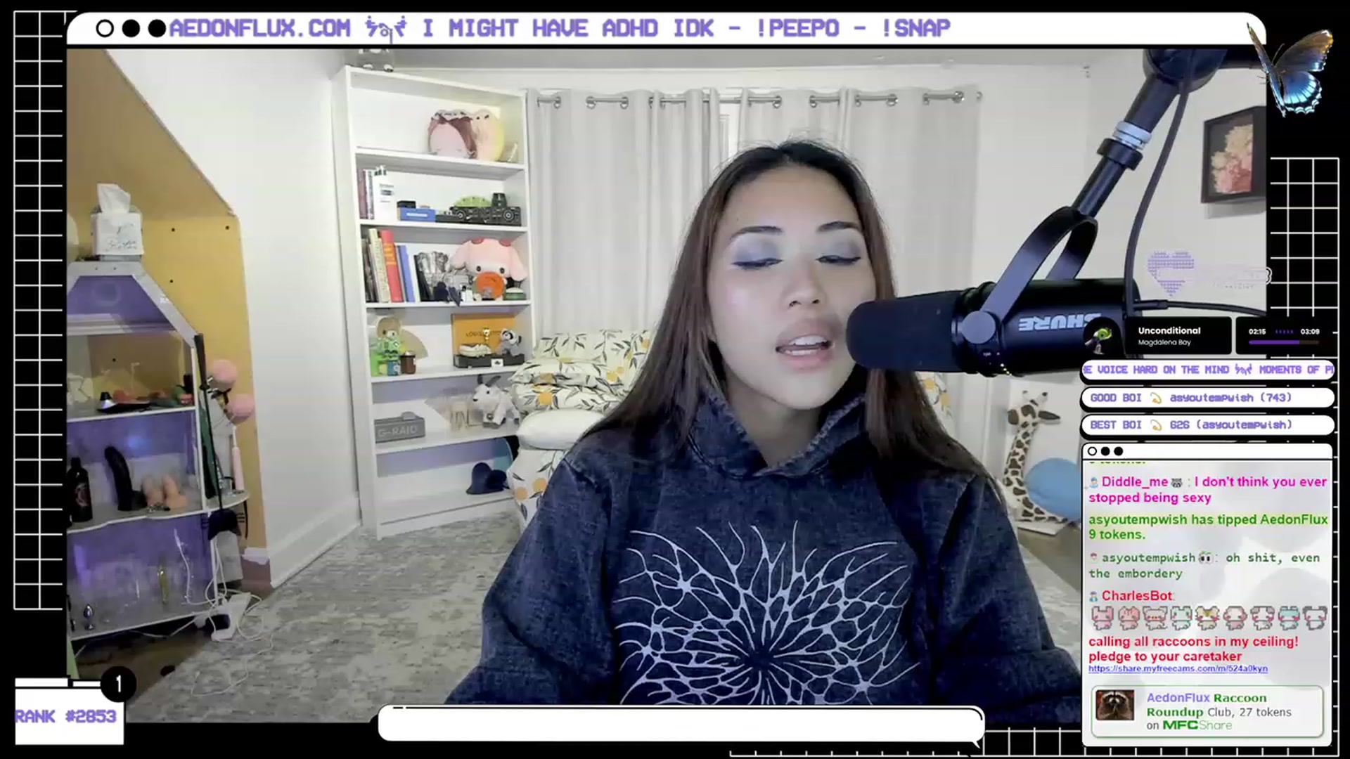 Gallery image thumbnail from AedonFlux's myfreecams stream on, 11/16/2023, 07:48 image 1 of 20