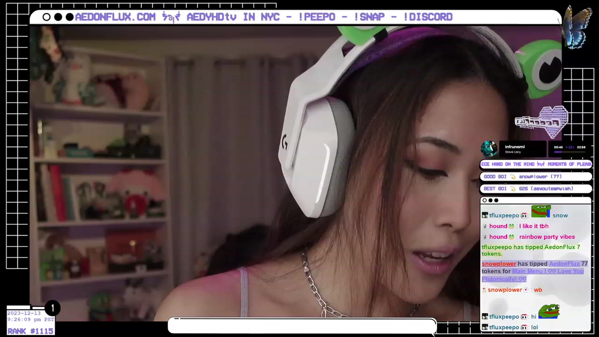 Gallery image thumbnail from AedonFlux's myfreecams stream on, 12/14/2023, 06:10 image 1 of 20