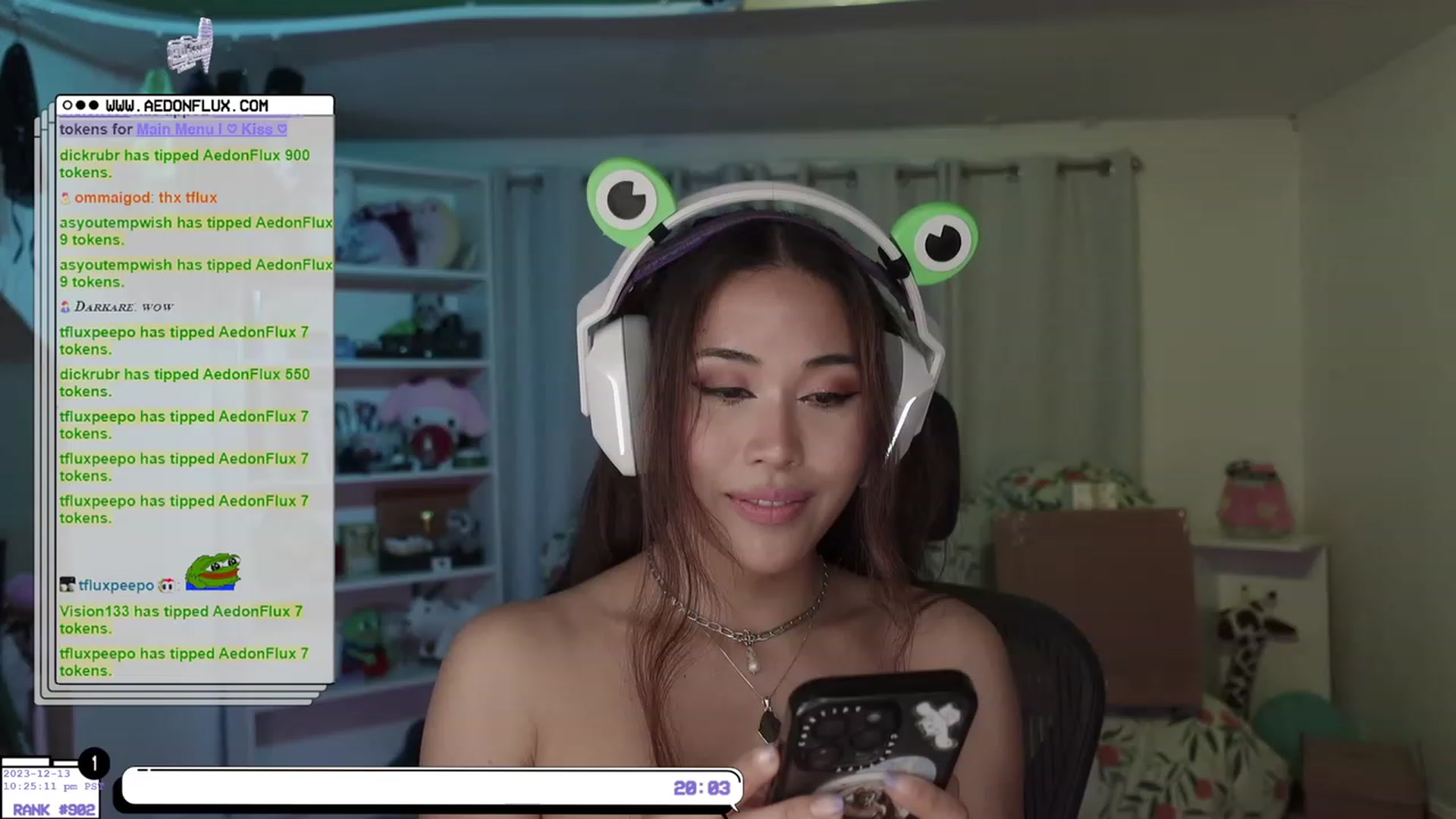 Gallery image thumbnail from AedonFlux's myfreecams stream on, 12/14/2023, 07:36 image 4 of 20