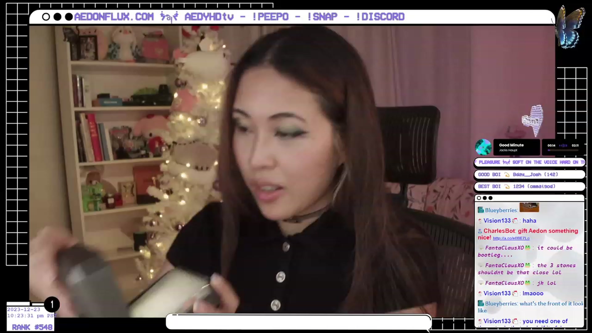 Gallery image thumbnail from AedonFlux's myfreecams stream on, 12/24/2023, 08:00 image 2 of 20