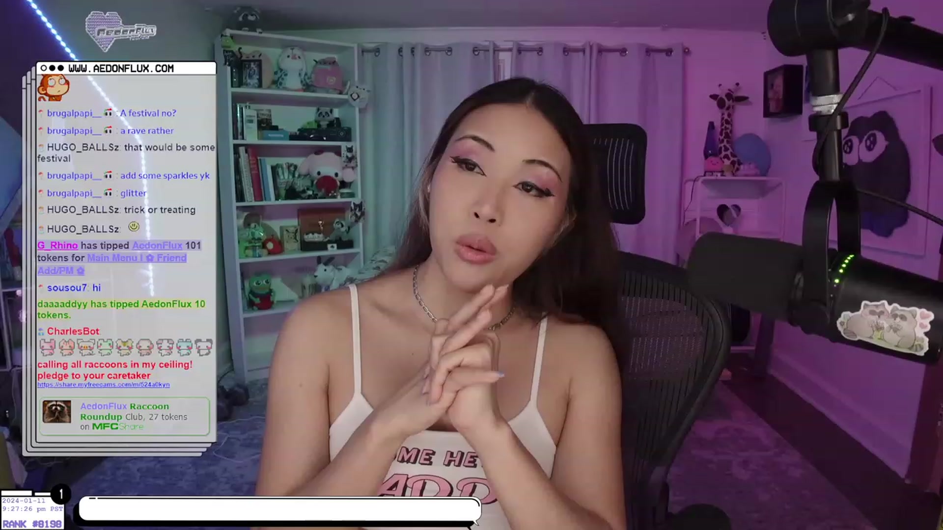 Gallery image thumbnail from AedonFlux's myfreecams stream on, 01/12/2024, 06:04 image 12 of 20