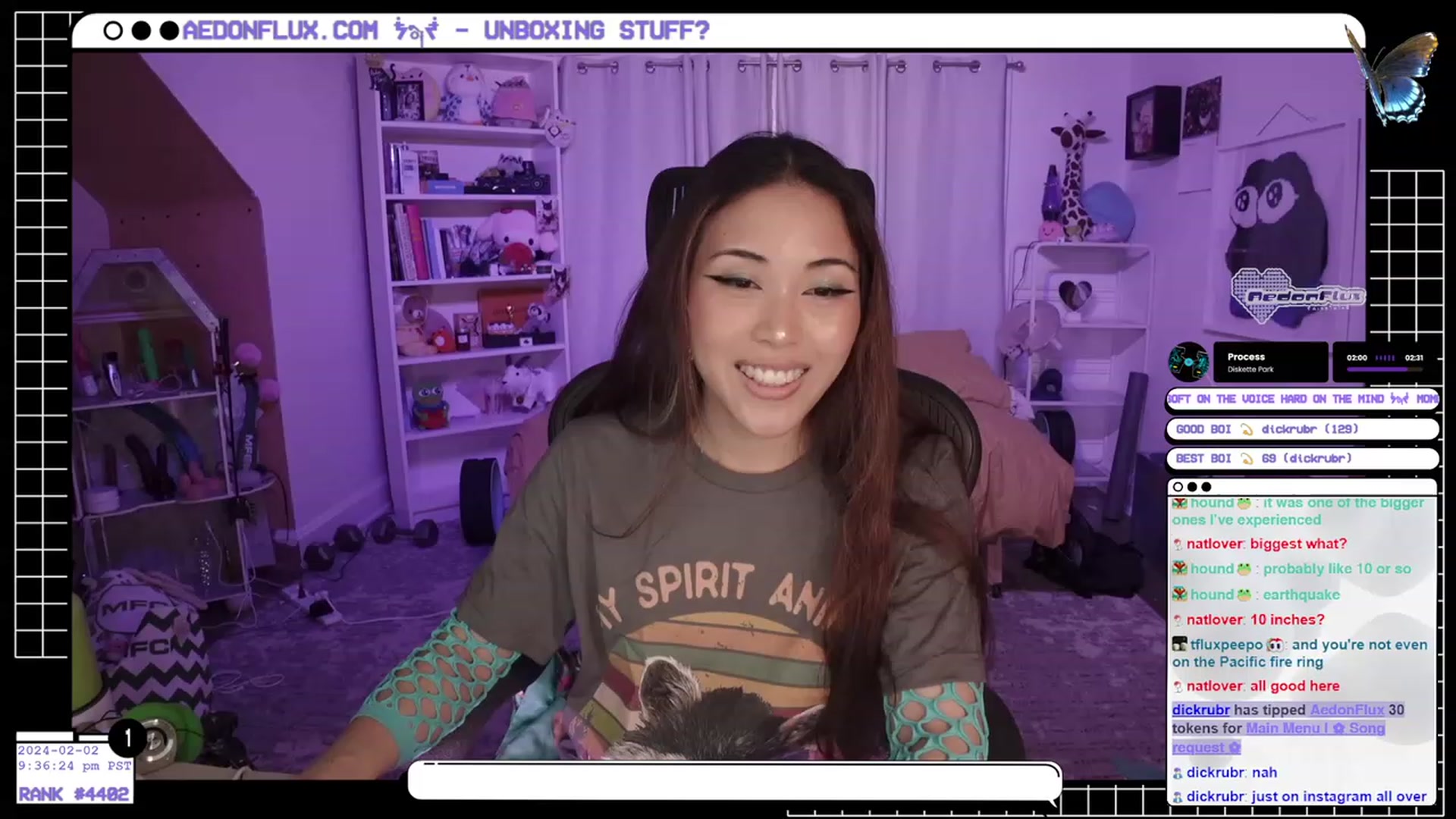 Gallery image thumbnail from AedonFlux's myfreecams stream on, 02/03/2024, 07:40 image 4 of 20