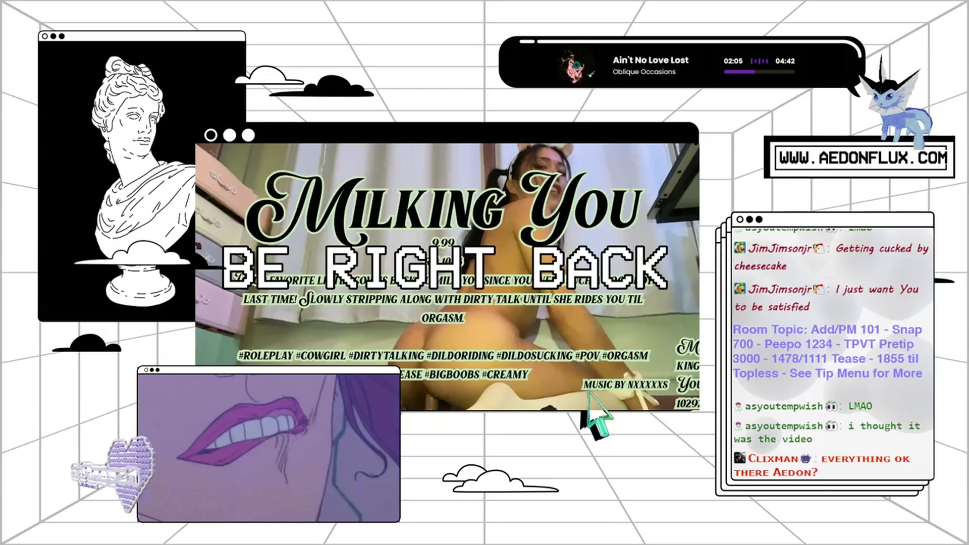 Gallery image thumbnail from AedonFlux's myfreecams stream on, 02/08/2024, 07:42 image 9 of 20