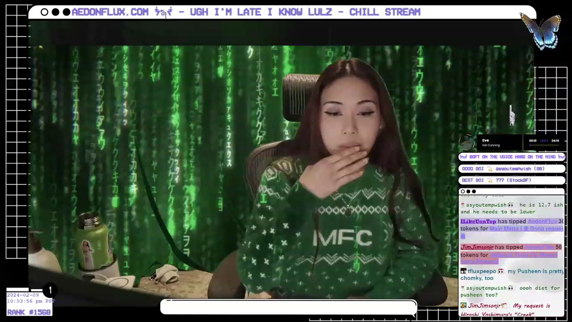 Gallery image thumbnail from AedonFlux's myfreecams stream on, 02/10/2024, 07:32 image 8 of 20