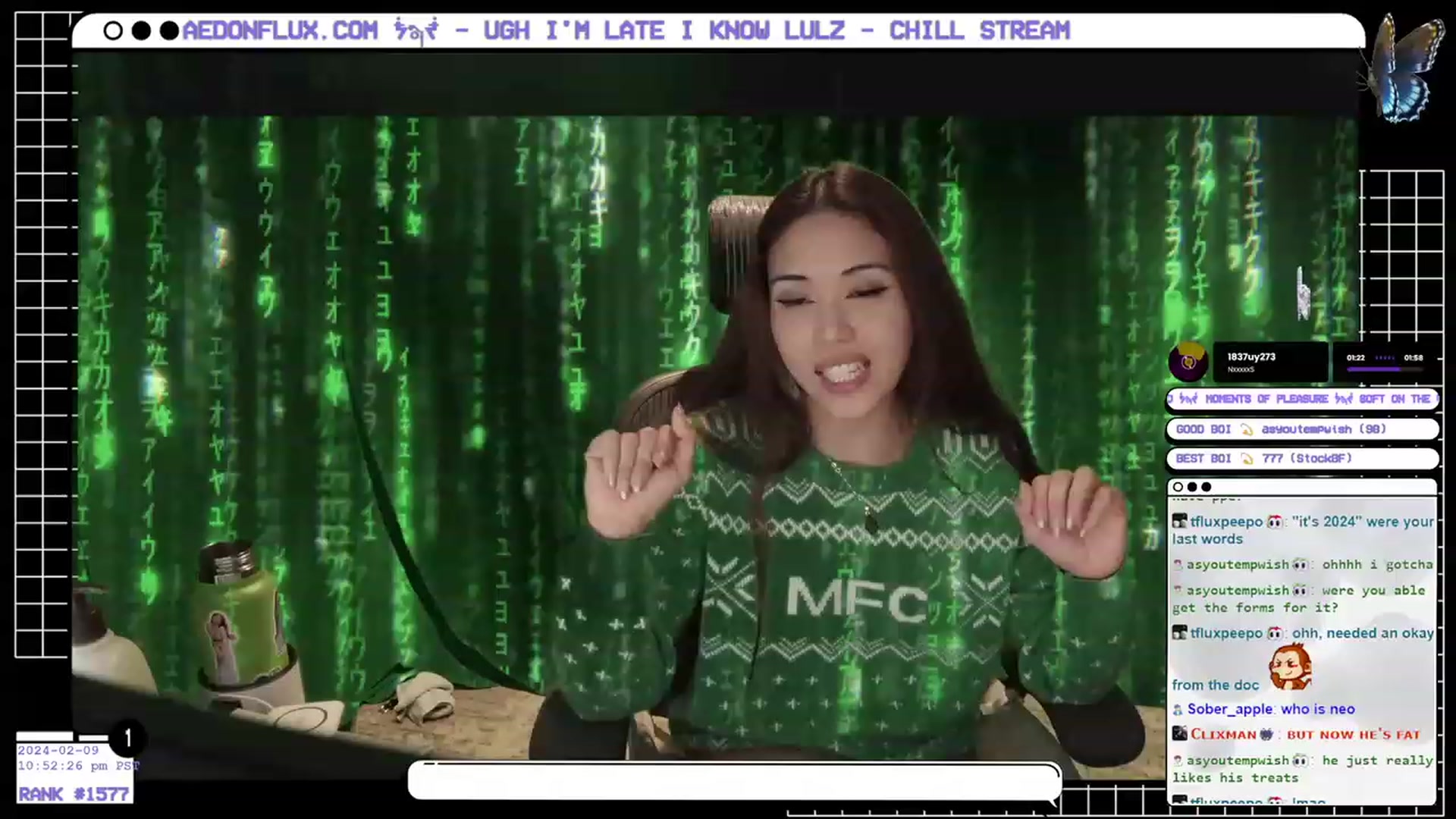 Gallery image thumbnail from AedonFlux's myfreecams stream on, 02/10/2024, 07:32 image 7 of 20