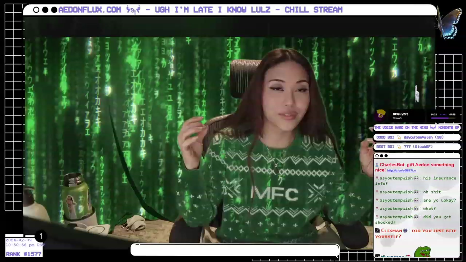 Gallery image thumbnail from AedonFlux's myfreecams stream on, 02/10/2024, 07:32 image 6 of 20