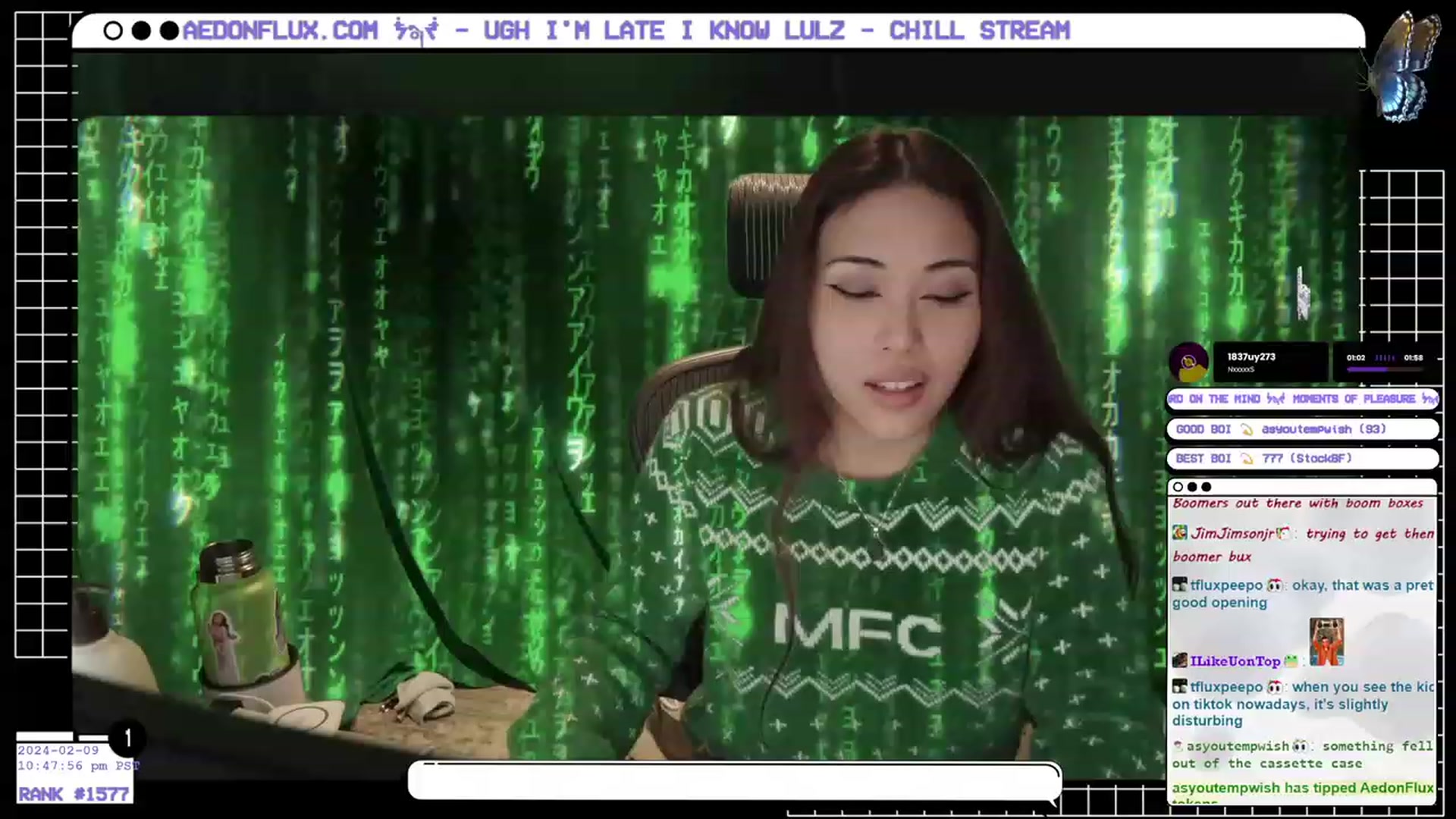 Gallery image thumbnail from AedonFlux's myfreecams stream on, 02/10/2024, 07:32 image 4 of 20